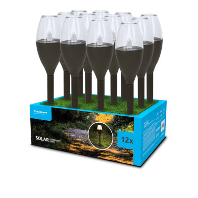 lampa solara led  lumina calda  43cm  set 12 bucati  modee