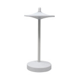 lampa de masa led  1w  130lm  3000k  reincarcabila  aluminiu  alb  sake kelu