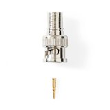 conector bnc tata pentru cablu coaxial 7mm  25 bucati nedis