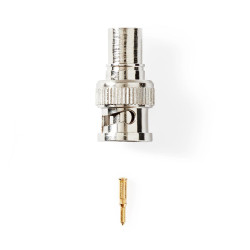 conector bnc tata pentru cablu coaxial 7mm  25 bucati nedis