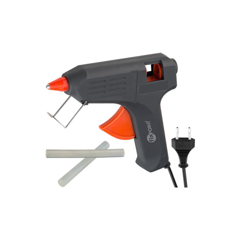 pistol de lipit plastic 40w cu 2 rezerve  fixpoint
