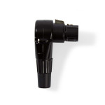 conector xlr 3-pini mama cotit  negru  nedis