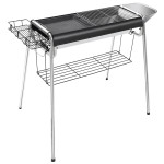 gratar de gradina pe lemne  din inox