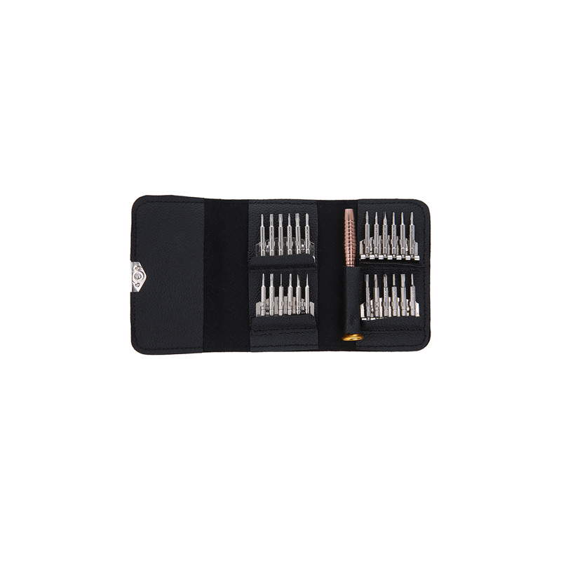set surubelnite de precizie torx 25in1 cu husa piele