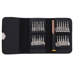 set surubelnite de precizie torx 25in1 cu husa piele