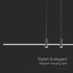 corp iluminat led suspendat 19w 4000k 80cm x 115cm - negru corp iluminat led suspendat 19w 4000k 80cm x 115cm - negru