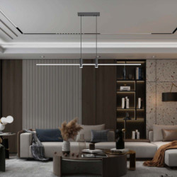 corp iluminat led suspendat 19w 4000k 80cm x 115cm - negru