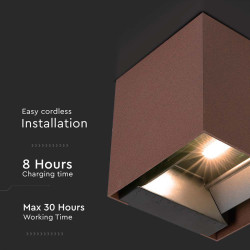 lampa led cu incarcare solara 9w ip65 4000k