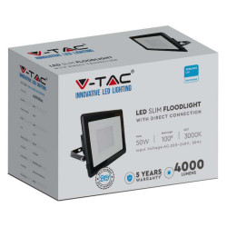 reflector led 50w 6400k alb rece, cip samsung