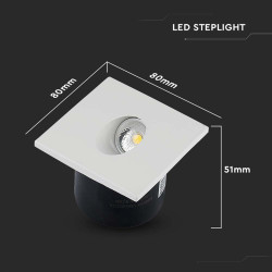 spot led steplight 3w 4000k alb neutru