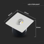 spot led steplight 3w 4000k alb neutru