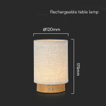 lampa birou 3w 3000k alb cald - bej