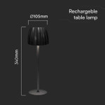 lampa led masa 2.7w 3in1 dimabil - negru lampa led masa 2.7w 3in1 dimabil - negru