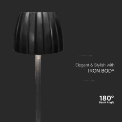 lampa led masa 2.7w 3in1 dimabil - negru