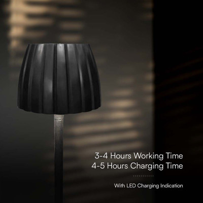 lampa led masa 2.7w 3in1 dimabil - negru