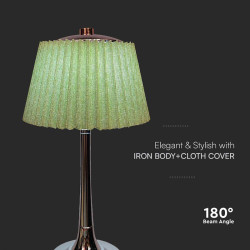 lampa led masa 1.5w 3in1 dimabil - verde/crom