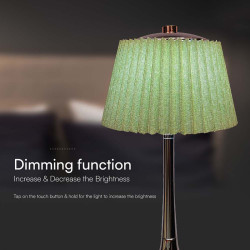 lampa led masa 1.5w 3in1 dimabil - verde/crom