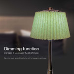 lampa led masa 1.5w 3in1 dimabil - verde/crom