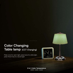 lampa led masa 1.5w 3in1 dimabil - verde/crom