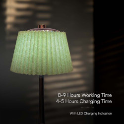 lampa led masa 1.5w 3in1 dimabil - verde/crom