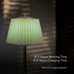 lampa led masa 1.5w 3in1 dimabil - verde/crom
