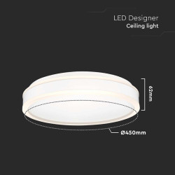 plafoniera led 24w 3in1 - alb