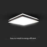 plafoniera led 18w 3in1 - negru