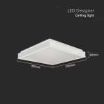 plafoniera led 18w 3in1 - alb