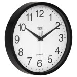 ceas perete 25cm negru teesa