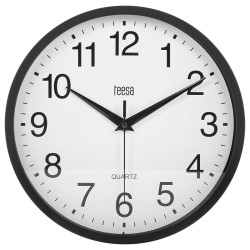 ceas perete 25cm negru teesa