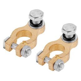 set 2 borne baterie + / -