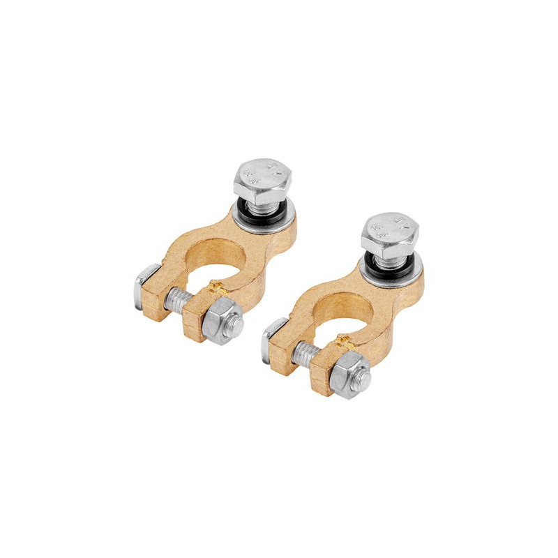 set 2 borne baterie + / -