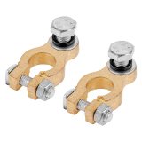 set 2 borne baterie + / -