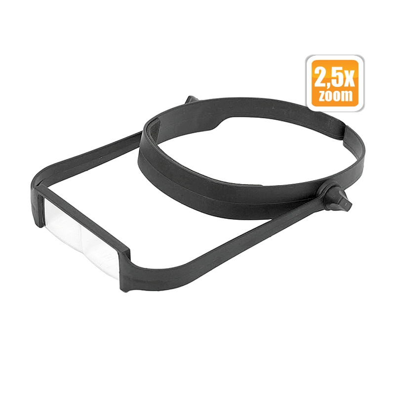 lupa cu banderola de cap, 2,5 x