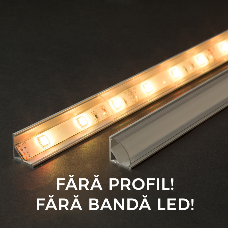 ecran transparent pt. profil aluminiu led - 2000 mm ecran transparent pt. profil aluminiu led - 2000 mm
