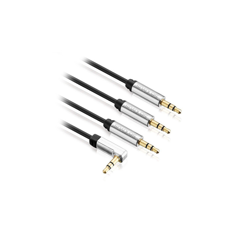 set 2 cablu 3.5 tata - 3.5 tata 2.0m sentivus