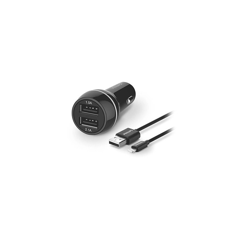 incarcator auto dual usb ultra-rapid philips