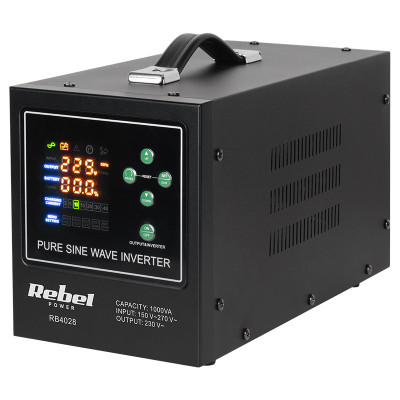 ups centrale termice sinus pur 1000va 700w 12v rebel