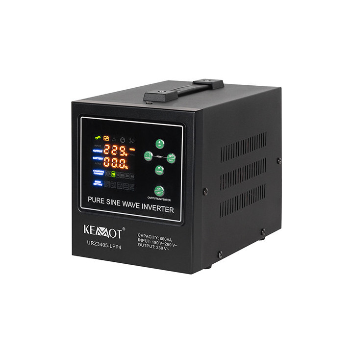 ups centrale termice sinus pur 800va/500w 12v kemot