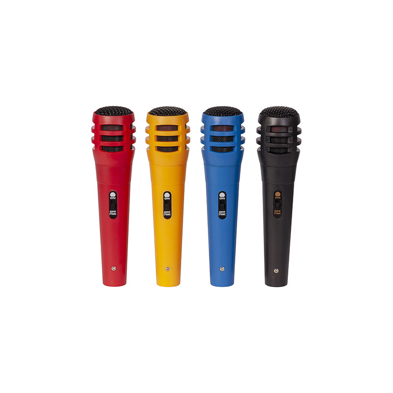 set 4 microfoane diverse culori