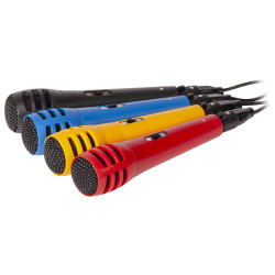 set 4 microfoane diverse culori