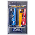 set 4 microfoane diverse culori