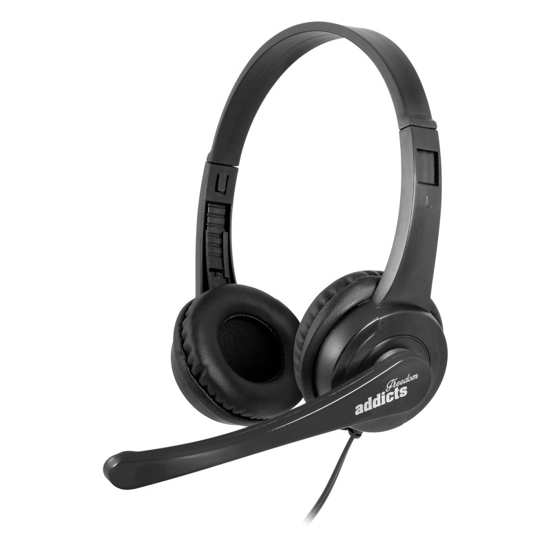 casti on-ear cu fir ngs vox505  microfon  1.8m  usb  negru