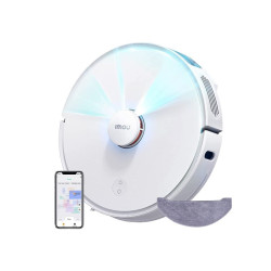 robot de aspirare imou rv1c  aspiratie puternica 2700pa  senzor lidar  autonomie 110min