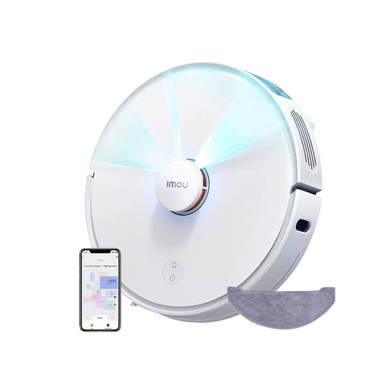 robot de aspirare imou rv1c  aspiratie puternica 2700pa  senzor lidar  autonomie 110min
