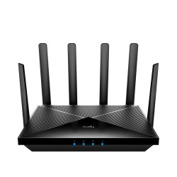 router wireless ax1800 dual band wi-fi 6  4g dual sim  6 antene externe  gigabit  lt18 cudy