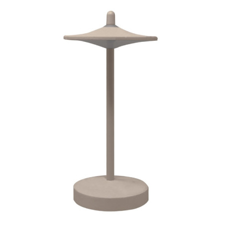 lampa de masa led  1w  130lm  3000k  reincarcabila  aluminiu  bej  sake kelu