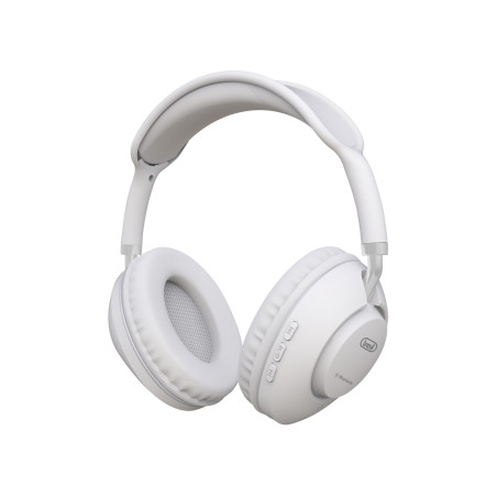  casti bluetooth on-ear dj 12e42 bt trevi  microfon  redare pana la 16 ore  microsd  alb