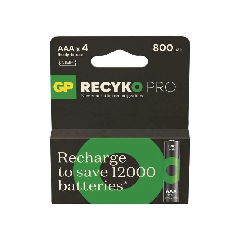 acumulator r3 (aaa) nimh 800mah  4 buc  gp recyko pro