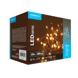 ghirlanda luminoasa decorativa modee c2004  200 led-uri  3.6w  20m  alb cald